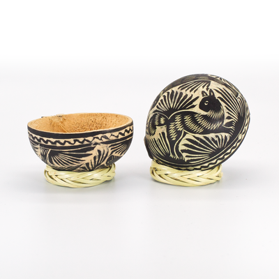 Jicaritas talladas artesanalmente