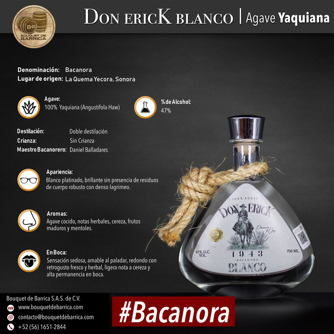 Bacanora Don Erick Blanco Elite